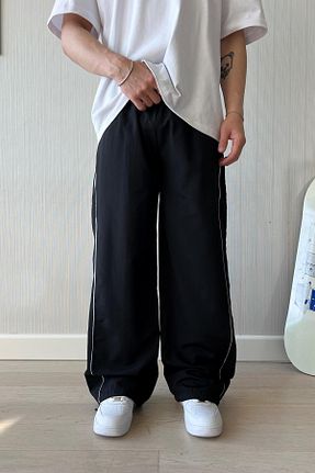 شلوار کرمگن مشکی مردانه اورسایز Flaw Wear - کد 858616050