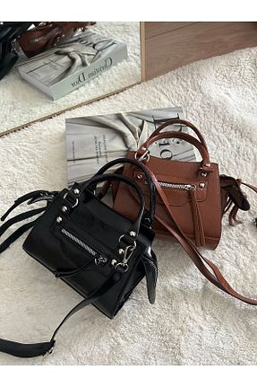 کیف دوشی مشکی زنانه چرم مصنوعی Paradise - کد 670264553
