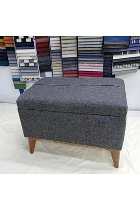 پوف و نیمکت طوسی 60 x 40 Lütfiye Gündoğan - کد 796205103