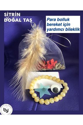 دستبند جواهر زرد زنانه سنگ طبیعی bircan yıldırım niyet bulutları - کد 342135622