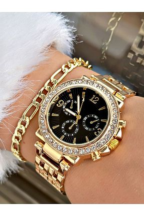 ساعت مچی مشکی زنانه 36-40 میلی متر Tisaati - کد 858748495