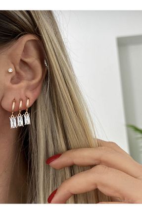 گوشواره جواهر طلائی SU PERİSİ TAKI BİJUTERİ - کد 768397809