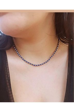 گردنبند استیل ( فولاد ) آبی زنانه استیل (فولاد) TREND - کد 858141744