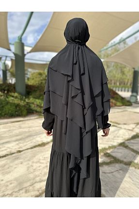 شال مشکی زنانه شیفون Evsa Official - کد 770333646