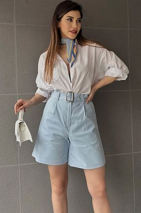 شلوارک و برمودا آبی زنانه رگولار bacc - کد 801319730