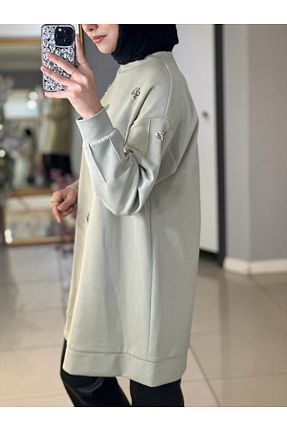 تونیک حجاب سبز زنانه پنبه ای Moodbasic - کد 873019153