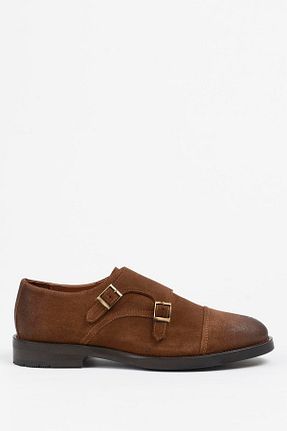 کفش کلاسیک قهوه ای مردانه چرم خالص Galliano Shoes - کد 780591956