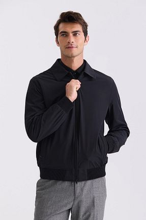 کاپشن مشکی مردانه رگولار Jakamen - کد 817635058
