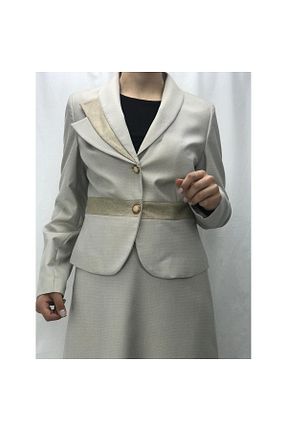 کت حجاب طلائی زنانه Boxy Armine - کد 346297792