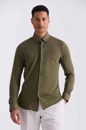 پیراهن سبز مردانه Relaxed Jakamen - کد 824125590