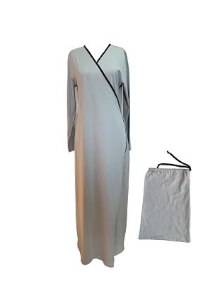 کلاه و ابایا طوسی زنانه %100 پنبه Plistre - کد 846406614