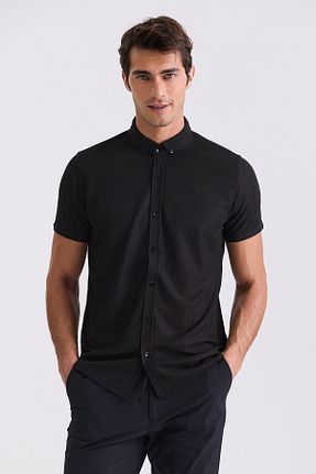 تیشرت مشکی مردانه اسلیم فیت Jakamen - کد 818407412