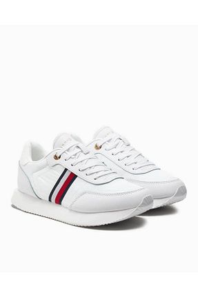 کفش اسنیکر طلائی زنانه بند دار Tommy Hilfiger - کد 838442844