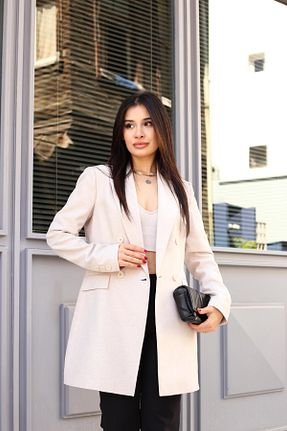 کت بژ زنانه رگولار LOVELF - کد 832661499