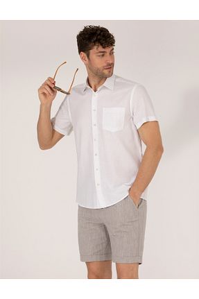 پیراهن سفید مردانه رگولار Pierre Cardin - کد 827809319