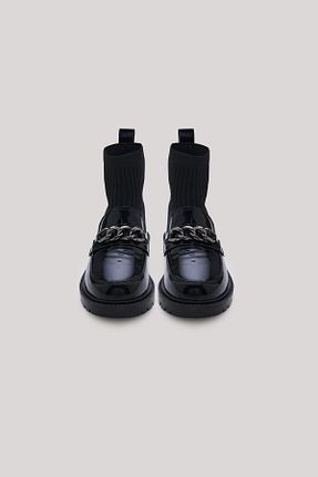 بوت / نیم بوت مشکی بچه گانه پاشنه تخت Tyess - کد 858617637