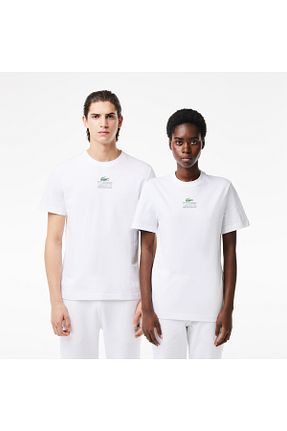 تیشرت سفید زنانه رگولار Lacoste - کد 820864541