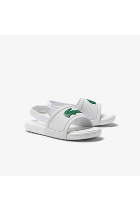 صندل سفید بچه گانه پاشنه تخت Lacoste - کد 749177970