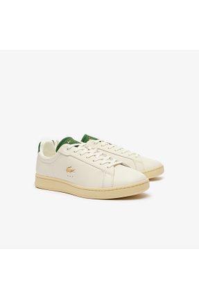 کفش اسنیکر بژ مردانه بند دار Lacoste - کد 831094171
