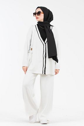 رویه حجاب سفید زنانه اکریلیک Sevitli - کد 786894625
