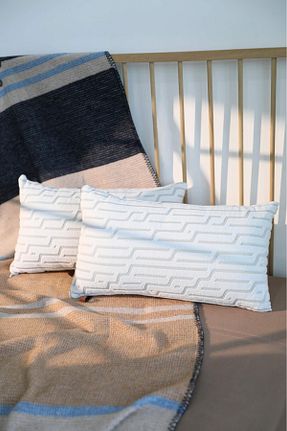 کوسن و روکش کوسن طوسی پلی استر FAVORA - کد 822692685