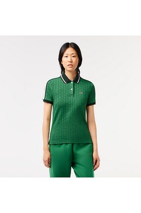 پولوشرت سبز زنانه %100 پنبه Lacoste - کد 778180782