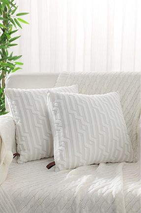 کوسن و روکش کوسن بژ پلی استر FAVORA - کد 790585547