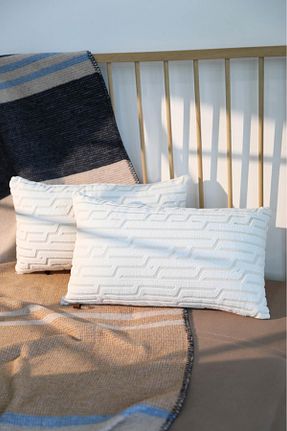 کوسن و روکش کوسن بژ پلی استر FAVORA - کد 822692681