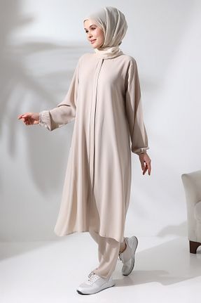 لباس حجاب بژ زنانه رگولار ihvanonline - کد 806449850