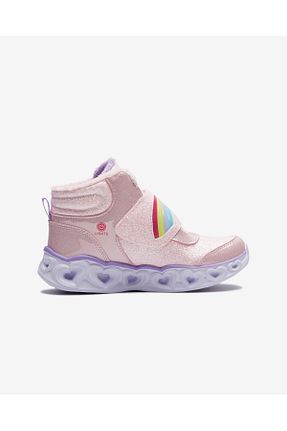 بوت / نیم بوت صورتی بچه گانه پاشنه تخت Skechers - کد 338748885