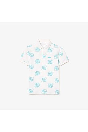 پولوشرت سفید بچه گانه رگولار Lacoste - کد 846860843