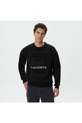 سوئیشرت مشکی مردانه چاپی Lacoste - کد 781821690