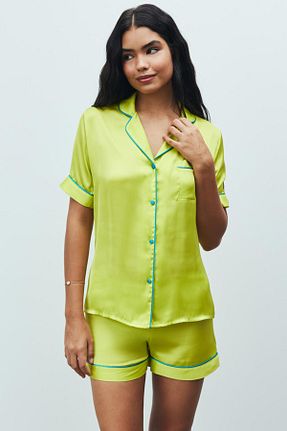 ست لباس راحتی زرد زنانه ساده Feu De Elu - کد 784423668