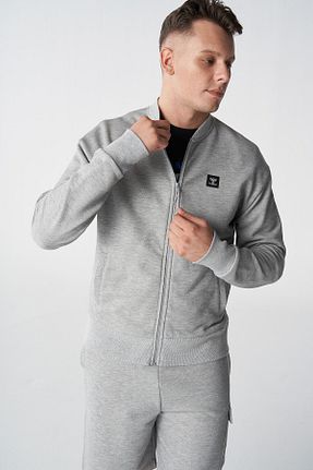 سوئیشرت طوسی مردانه ساده hummel - کد 805676944