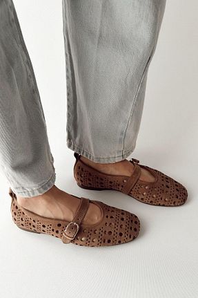 بابت رنگی زنانه چرم خالص nope21shoess - کد 808958196