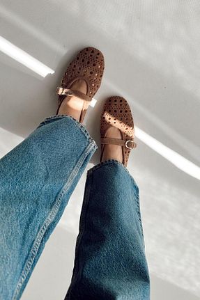 بابت رنگی زنانه چرم خالص nope21shoess - کد 808958196