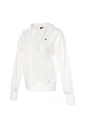 سوئیشرت سفید زنانه ساده hummel - کد 833091693