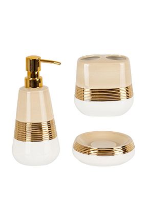 ست حمام طلائی سرامیک Prima Nova - کد 392651266