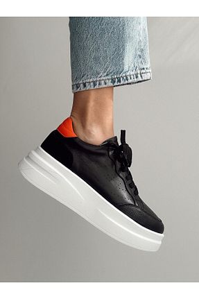 کفش اسنیکر مشکی زنانه چرم اصل nope21shoess - کد 652924865
