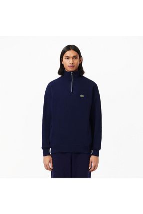 سوئیشرت سرمه ای مردانه ساده Lacoste - کد 48929306