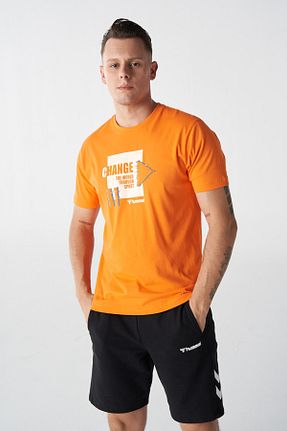 تیشرت نارنجی مردانه رگولار hummel - کد 805686942