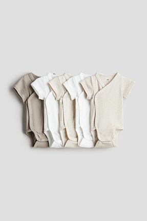 بادی بژ بچه گانه یقه دوچرخه H&M - کد 858710513