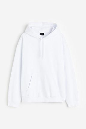 سوئیشرت سفید مردانه ساده H&M - کد 857635295