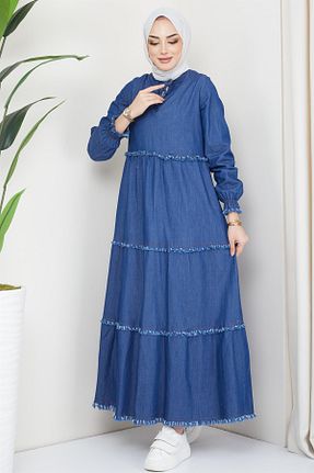 لباس حجاب آبی زنانه رگولار hafsamina - کد 684453251