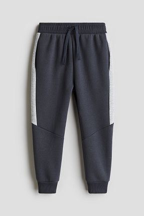 شلوار کرمگن طوسی بچه گانه پاچه کش دار H&M - کد 858709816