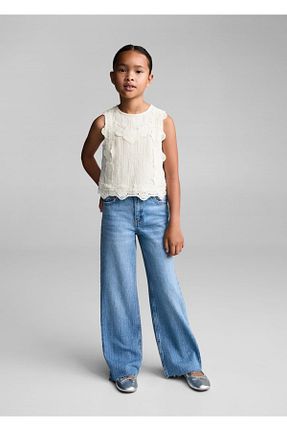 بلوز نباتی بچه گانه ساده MANGO Kids - کد 842538634