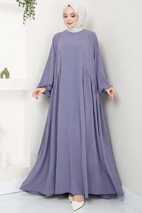لباس حجاب طوسی زنانه رگولار hafsamina - کد 835503737
