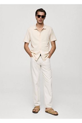 تیشرت آبی مردانه رگولار MANGO Man - کد 833125562