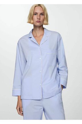 پائین تنه راحتی آبی زنانه پنبه ای MANGO - کد 850458410