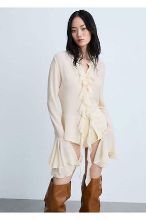 پیراهن نباتی زنانه رگولار MANGO - کد 849639861